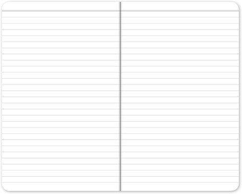 Elan Publishing Company Field Notebook/Journal, 5"x8", Kraft, Lined Memo Book, Pack of 4