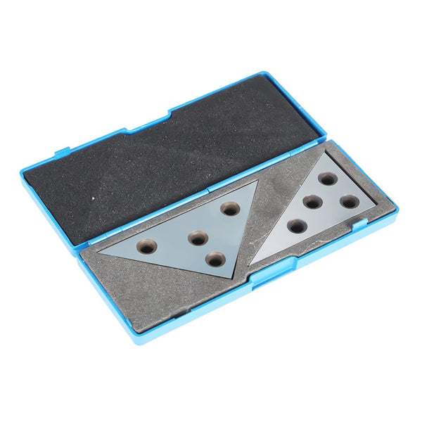 30-60-90 Degree & 45-45-90 Degree 2-Pack Angle Blocks Set for Precision Machinist Measurement