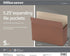 Office Depot Standard File Pocket - 5 1/4in. Expansion, Letter Size, Brown, OM01936