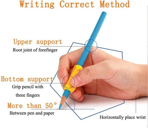 Pencil Grippers for Kids Handwriting, 20Pcs Ergonomic Grip Posture Correction Tools for Children