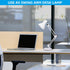 E26 TORCHSTAR Metal Desk Lamp with Clamp, Swing Arm, Architect Adjustable Gooseneck Table Lamp, Clip Desk Lights