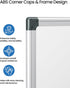 Magnetic White Board Kit for Wall, 24" x 18", Includes 1 Dry Eraser, 2 Multicolor Markers, 4 Magnetic Pins, Aluminum
