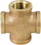 Suply Giant CSDS0034 3/4'' Lead-Free Brass Four Way Cross Fitting with Female Threaded Branches for 125 LB Applications