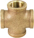 Suply Giant CSDS0034 3/4'' Lead-Free Brass Four Way Cross Fitting with Female Threaded Branches for 125 LB Applications