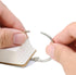 Yamlnke 1 Inch Set (10) Loose Leaf Binder Rings, Key, Flash Cards, Book and Paper Ring, Nickel Plated Metal, Silver