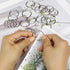Binder Rings 1 Inch, 100 pcs Sturdy Book Rings for Loose Leaf Binder, Nickel Plated Metal Rings for Office School