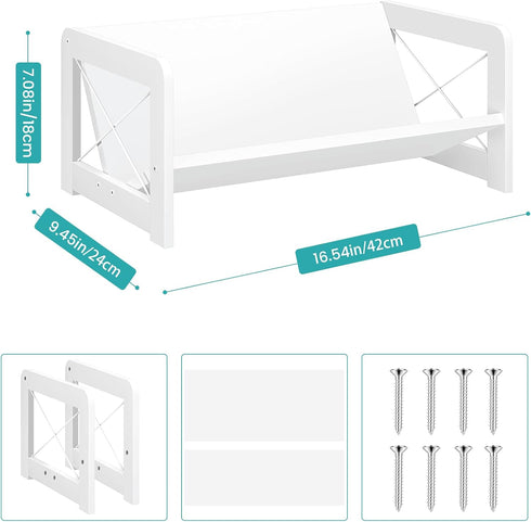 ELITEROO Mini Bookshelf for Desk, Desktop Bookcase, Single Cookbook Shelf, Tabletop Book Storage Rack, Tiny Book
