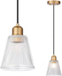 Mildear Pendant Light Kitchen Island, Modern Pendant Light Fixture with 5.8mm Thick Glass