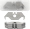 Hook Blade Utility Knife, SK5 Carbon Steel Replacement Blades with Plastic Case (30pcs)