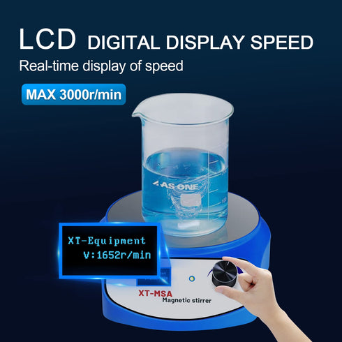 3000ml LED Digital Magnetic Stirrer, Stainless Steel Magnetic Mixer with Stir Bar for Sauces, Yeast Starters, Paint,