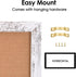 Magnetic Weekly Dry Erase White Board and Cork Board, White Wood Frame for Home Office