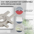 Zayin 3-in-1 2 Pack Zinc Alloy Dispenser Key Replacement Compatible with Cintas and Sanis Paper Towel, Toilet Paper