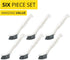 6-Pack Set Grout Cleaner Brush Scrub - Stiff Bristle Scrubbing & Detail Cleaning Brushes for Household Use on Bathtub