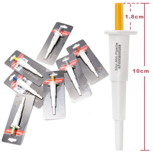 ONiLAB Mini Fixed Volume Pipette, Manual Single Channel Pipettor, Laboratory Micro Pipette, Micropipette Volume 50µl,