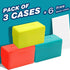 H4D 3x5, 3x5 3 Packs Index Card Holder Index Card Box Organizer Case, Flash Note Card Holder, (Red/Green/Yellow)