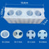 4 Way Plastic Test Tube Rack (White)