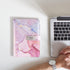 Marble Diary with Lock, A5 Leather Journal for Girls, Cute Password Lock Notebooks with Pen Holder for Travel
