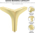4pcs 13cm INOOMP Metal Furniture Legs Triangle Sofa Support Feet Heavy Duty Cabinet Table Replacement for Vanity Desk