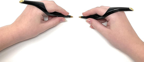 Grandee Ring Ergonomic Ball Point Pen with 2 Refills (Black Ink)