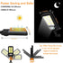 4 Pack 120 3 NUNET LED Solar Security Lights Outdoor, Motion Sensor with Remote Control, Modes Weatherproof, Dusk