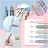 Quick Dry Gel Ink Pens, Fine Point Retractable Roller Ball Pens for Journaling, 5 Colors, 5 Black Refills