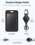 Uniclife 2 Pack Heavy Duty Retractable Keychain with Magnetic Closure, 16 oz Badge Reel & Vertical Plastic Card Case
