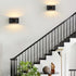 SHIWEIDA Set Lights(Bulb Black Modern LED Wall Sconces of Two Hardwired Wall Sconces Indoor Up and Down Wall Mount