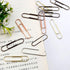 Rurili 50 Pieces Metal Paper Clips, 50 mm, Bronze for Office, School, and Personal Use