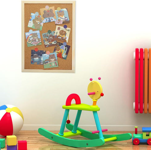 STOBOK Office Bulletin Board Set, Pure Wood Pulp Corkboards for Wall Notice Board & Message Board
