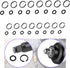 (8+8 Sets) 1/2 & 3/8" Impact Retaining Ring Clip with O-Ring for Milwaukee Electric Pneumatic Wrench