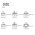 Hex Nuts Assortment Kit (M3-0.5, M4-0.7, M5-0.8, M6-1, M8-1.25, M10-1.5) 210Pcs, 304 Stainless Steel Hexagon Nut Hardware