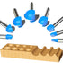 Vipbhtool Set 1/4 Inch 1/4" 5/16" 3/8" 1/2" 5/8" 3/4" 7/8" 1" Cove Box Router Bit Solid Carbide Double Flute Core Box