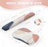 HAOCOO Mouse Pad with Wrist Rest, Gel Wrist Rest Combo for Computer Keyboard and Mouse Pad Set, Pink Boho Ergonomic