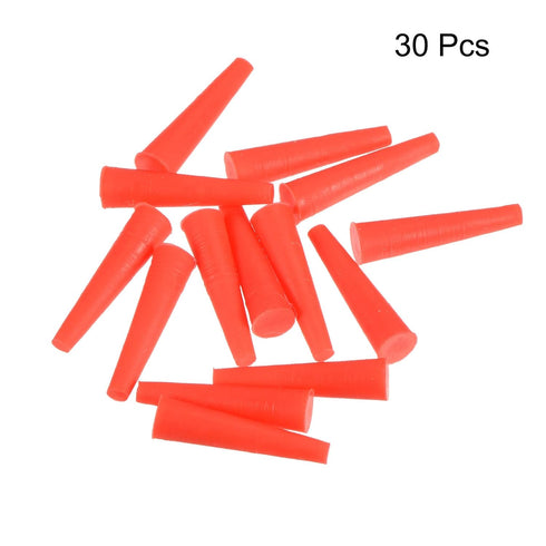 MECCANIXITY Silicone Rubber Tapered Plug, 2mm to 4.2mm Solid Red for Powder Coating, Laboratory Use, 30 Pieces