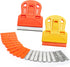 ISDVBUY 2 Sets 10 10 Razor Blade Scrapers, Plastic Scraper Tool Extra Plastic Razor Blades and Metal Blades, Adhesive
