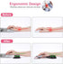 MOSISO Wrist Rest Support for Mouse Pad & Keyboard Set, Ergonomic Black Mousepad with Memory Foam
