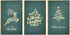 YangQian Christmas Cards with Envelopes Blank Inside 3Pcs Merry Christmas Gift Card Money