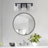 3 E26 WILON Vanity Light Bathroom, Light Black Modern Vanity Lights with Clear Glass Wall Sconces with Clear Glass