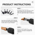 Hymnorq HVAC Tube Swaging Tool 6PC Drill Bit Set for Copper Pipe Expander Bit for Air Conditioner Repairing