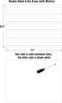 Dry Erase Lined Whiteboard for Kids, White Board with Lines for Writing, Handwriting Practice Board for School Supplies
