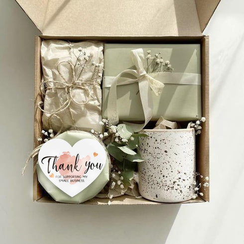 GINCEVHY 150 2.36 2.76 Pcs Love Heart Shaped Thank You Cards, x Blank Notecards For Handwritten Message, Greeting Cards