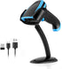 onewscan Barcode Scanner Wireless 1D Laser Bar Code Scanners with Stand 2.4G Wireless