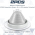 2 Pcs Pipe Flashing Boot for Pipe OD 1/4" to 5", EPDM Flexible Roof Jack Pipe Boot, 7-3/4 Inch Base Diameter