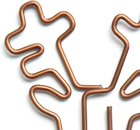 Christmas Paper Clips, 100Pcs Retro Multi Purpose Cute Paperclips, Wrapping Paper Clips for Office Supplies, School