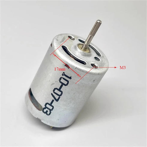 OLZFJAJE 370 3.7V 6V 7.4V 29400rpm 1Pcs Mini Motor DC High-Speed Carbon Brushes Shaft Water Gun Car Model Boat Model