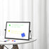 OWill Black Dry Erase White Board - 16inX12in Large Magnetic Desktop White Board with Stand, Portable Double-Sided Easel