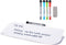 TSJ OFFICE Glass Dry-Erase Whiteboard, 16 X 6 Inches Tabletop Easel Board for Artist, Teacher, and Student