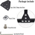 10pcs Corner Bracket Plate Black - 2020 Series T Shape Joint Plates with T Nuts and Screws for Aluminum Rail