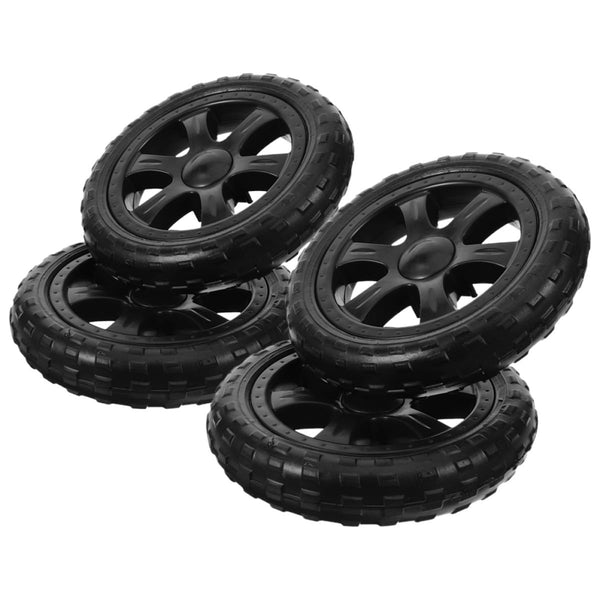LIFKOME 4pcs Replacement Shopping Cart Wheels Plastic Stem Casters for Grocery Trolley and