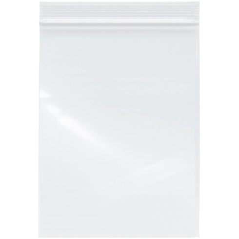 Plymor 2 Mil Zipper Reclosable Plastic Bags, 6" x 8" (Pack of 500)